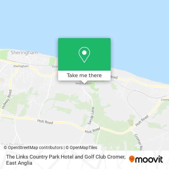 The Links Country Park Hotel and Golf Club Cromer map