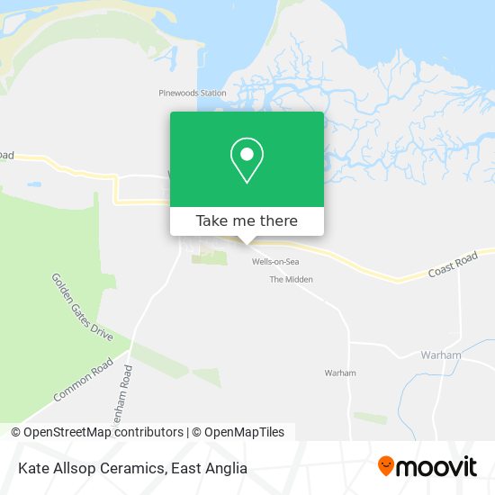 Kate Allsop Ceramics map