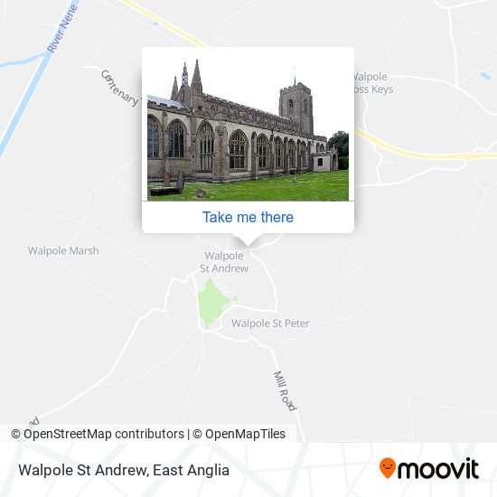 Walpole St Andrew map