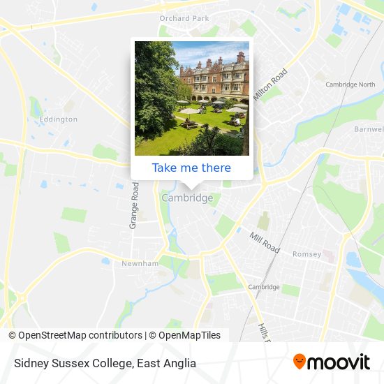 Sidney Sussex College map