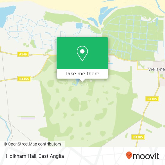 Holkham Hall map