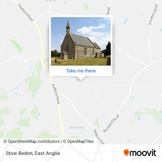 Stow Bedon map