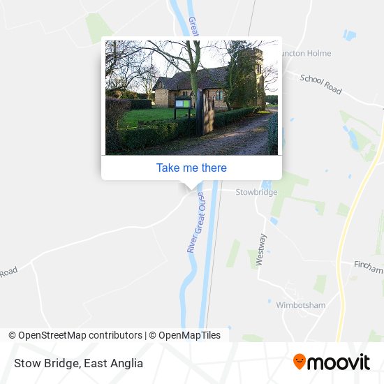 Stow Bridge map