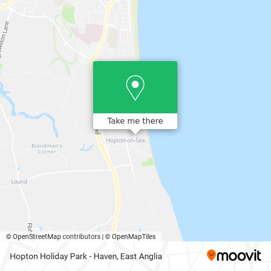 Hopton Holiday Park - Haven map
