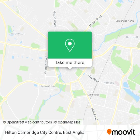 Hilton Cambridge City Centre map