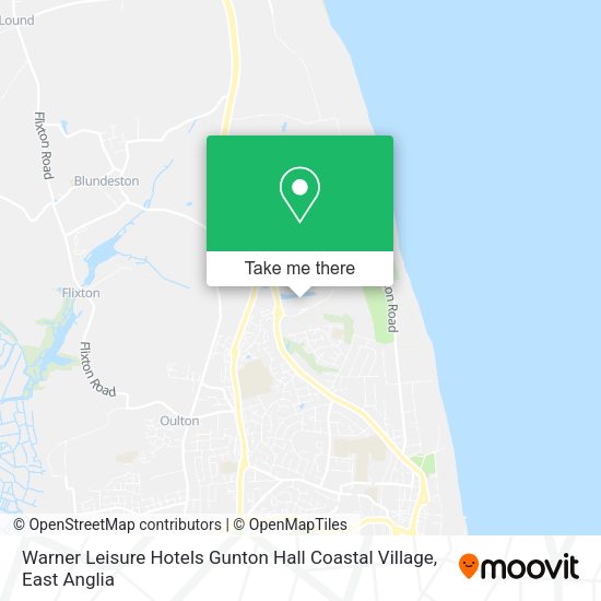 Warner Leisure Hotels Gunton Hall Coastal Village map