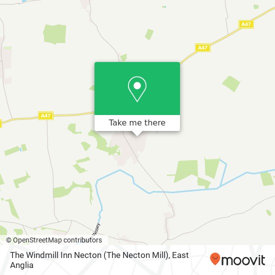 The Windmill Inn Necton (The Necton Mill) map