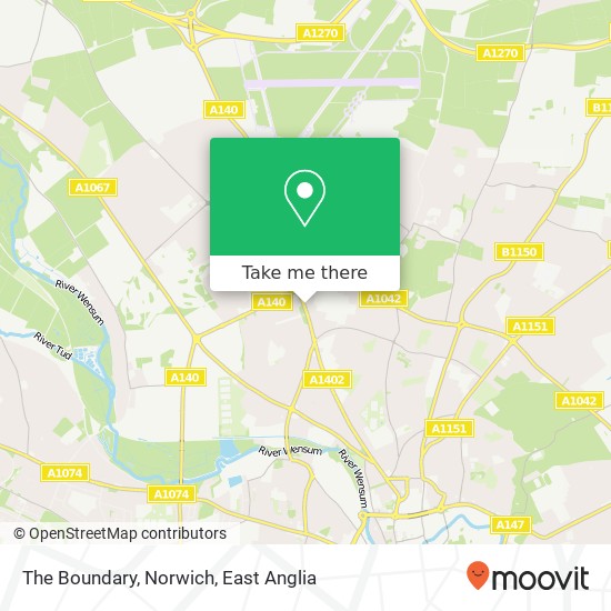 The Boundary, Norwich map