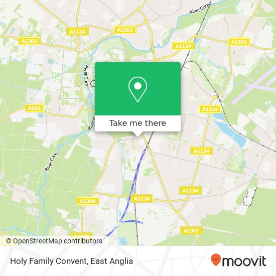 Holy Family Convent map