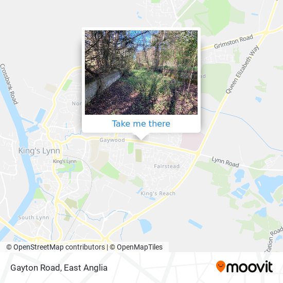 Gayton Road map