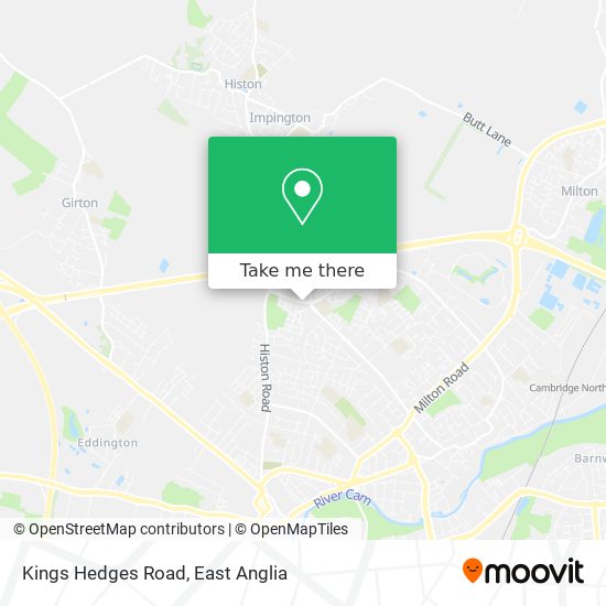 Kings Hedges Road map