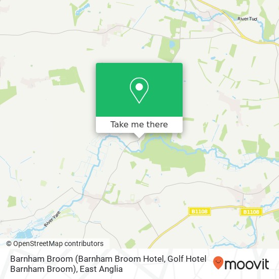 Barnham Broom (Barnham Broom Hotel, Golf Hotel Barnham Broom) map
