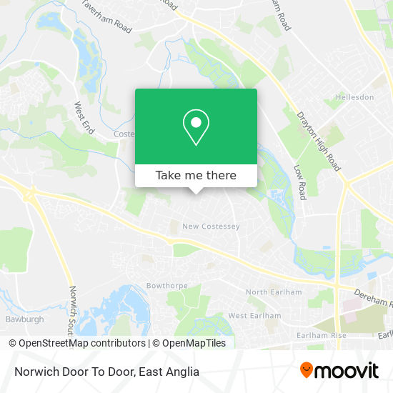Norwich Door To Door map