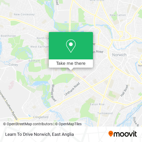 Learn To Drive Norwich map