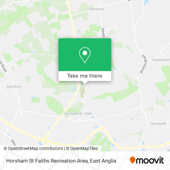 Horsham St Faiths Recreation Area map