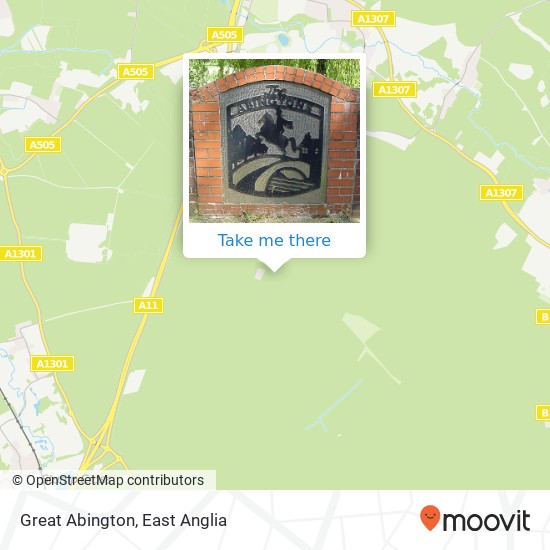 Great Abington map