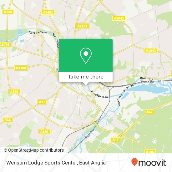 Wensum Lodge Sports Center map