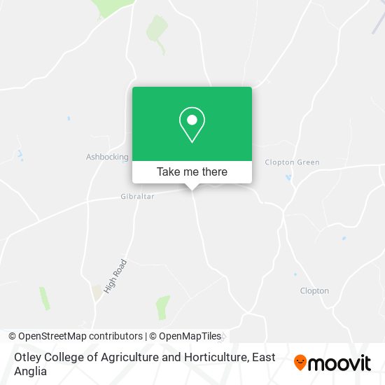 Otley College of Agriculture and Horticulture map