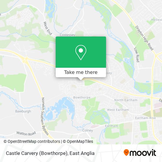 Castle Carvery (Bowthorpe) map