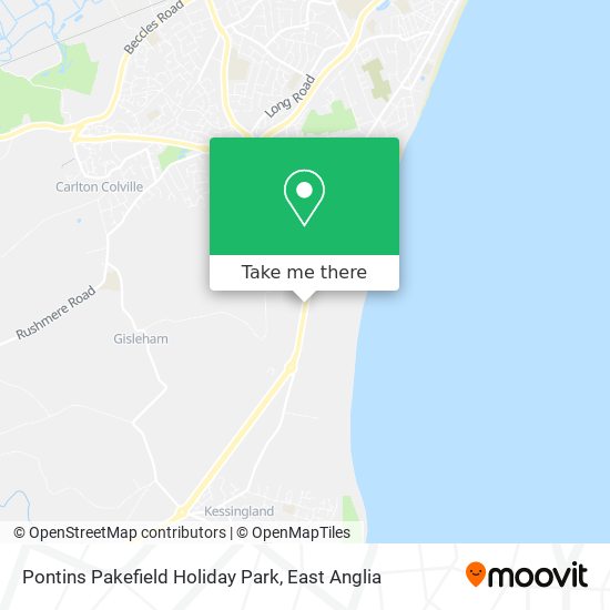 Pontins Pakefield Holiday Park map