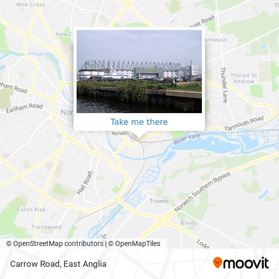 Carrow Road map