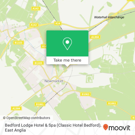 Bedford Lodge Hotel & Spa (Classic Hotel Bedford) map