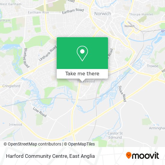 Harford Community Centre map