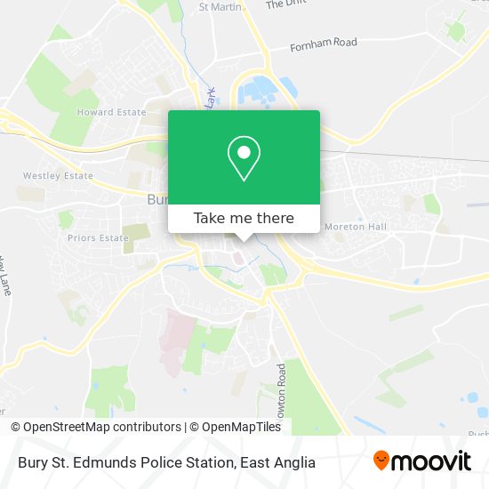 Bury St. Edmunds Police Station map