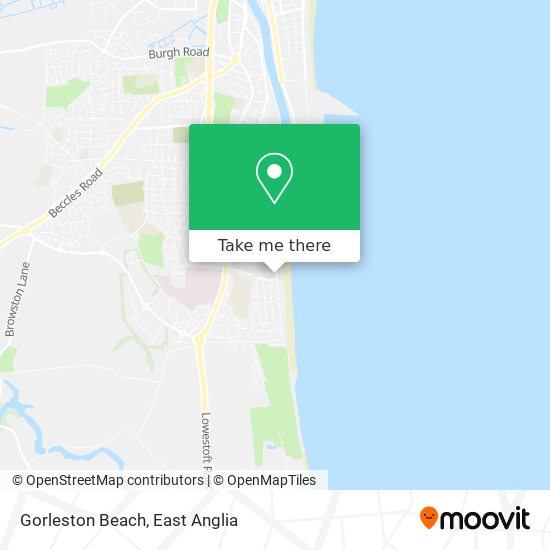 Gorleston Beach map