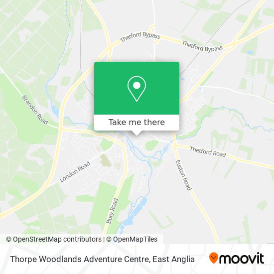 Thorpe Woodlands Adventure Centre map