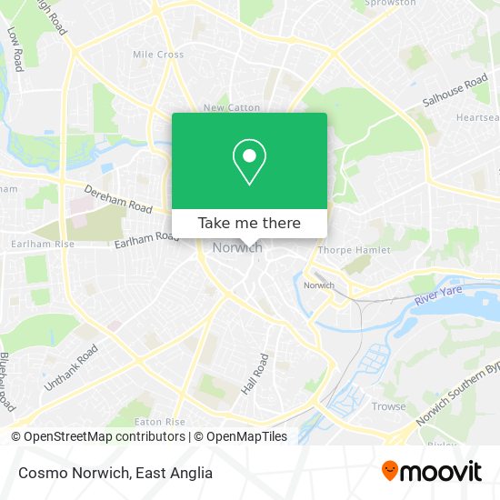 Cosmo Norwich map