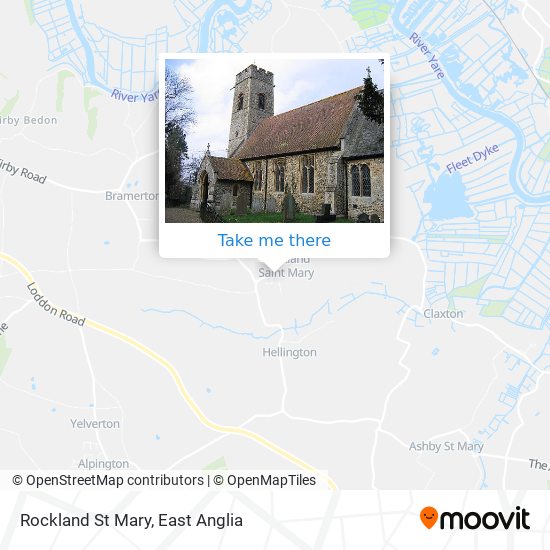 Rockland St Mary map