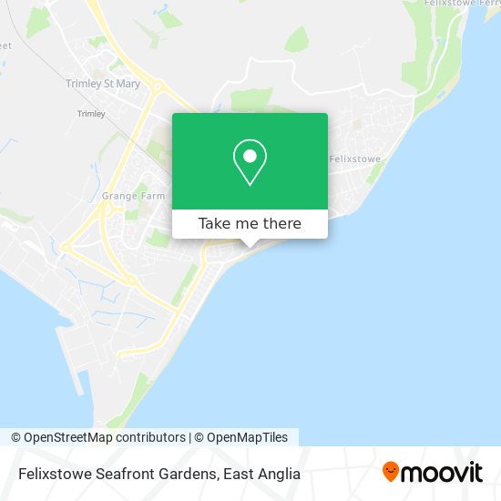 Felixstowe Seafront Gardens map