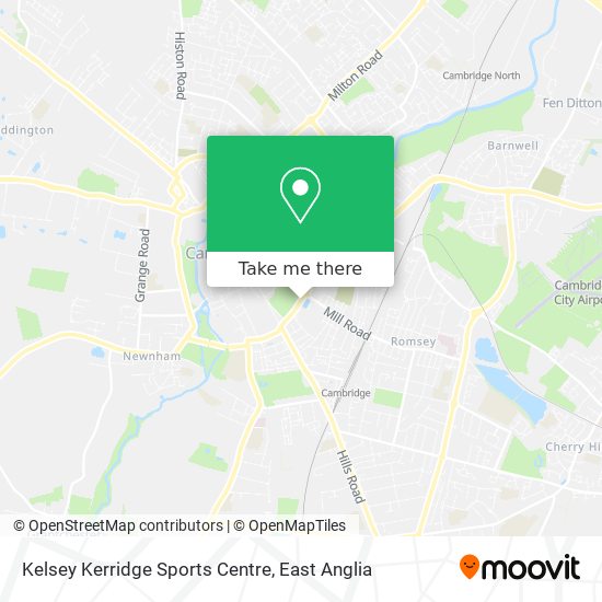 Kelsey Kerridge Sports Centre map