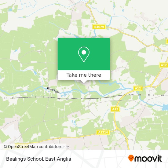 Bealings School map