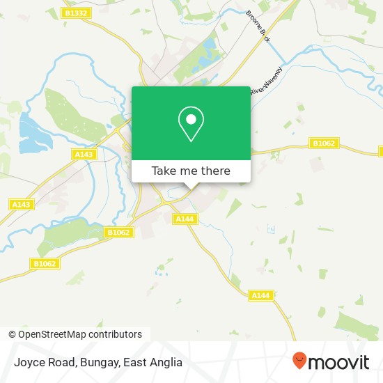 Joyce Road, Bungay map