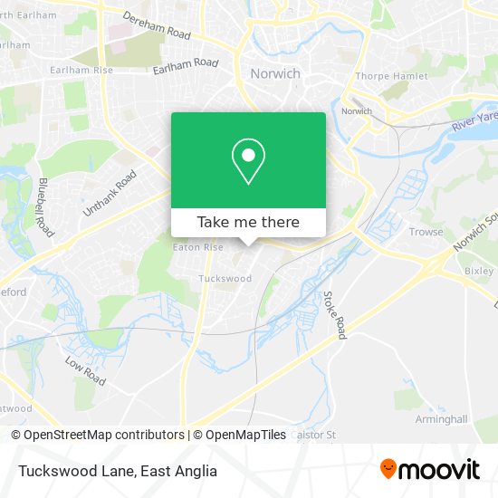 Tuckswood Lane map