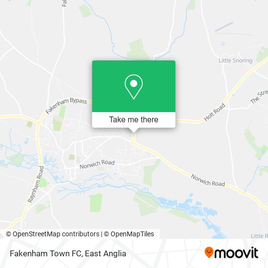 Fakenham Town FC map