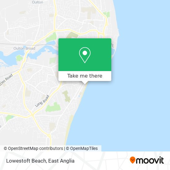Lowestoft Beach map