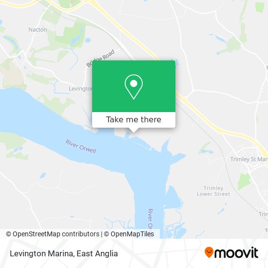 Levington Marina map