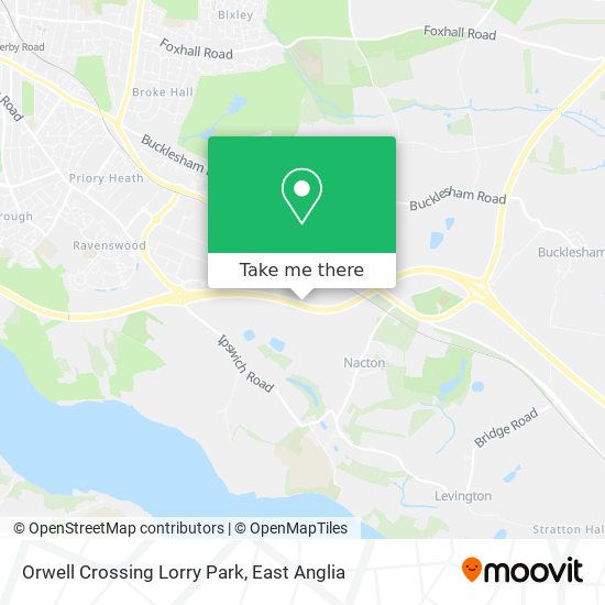 Orwell Crossing Lorry Park map