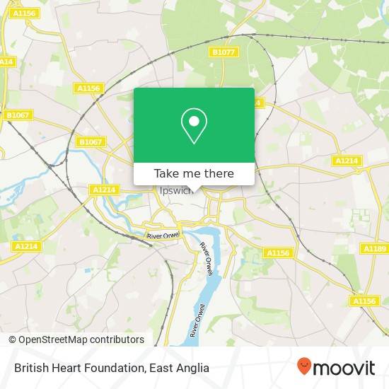 British Heart Foundation map