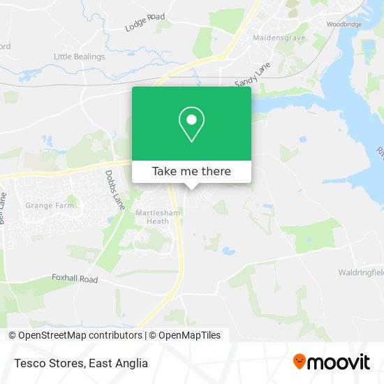Tesco Stores map
