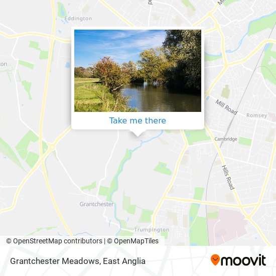 Grantchester Meadows map