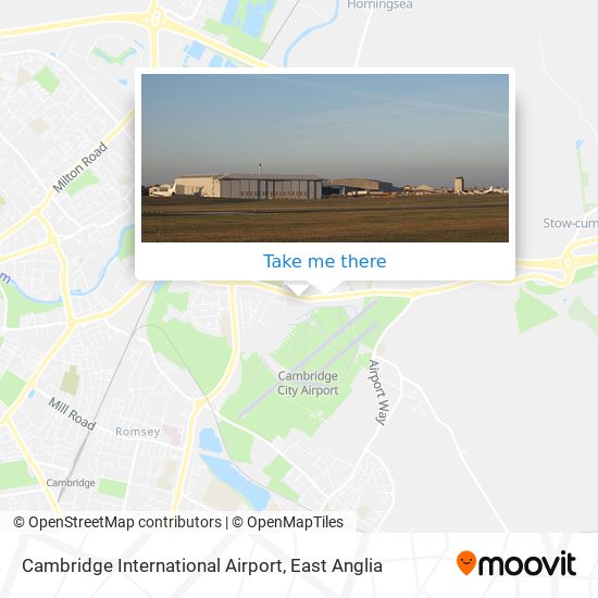 Cambridge International Airport map