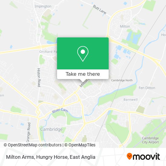 Milton Arms, Hungry Horse map
