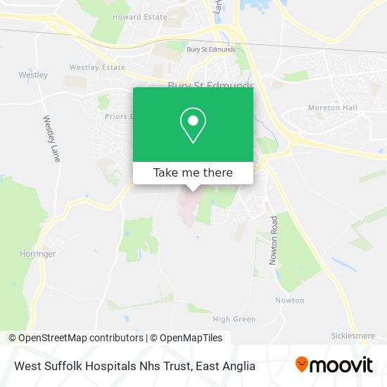 West Suffolk Hospitals Nhs Trust map