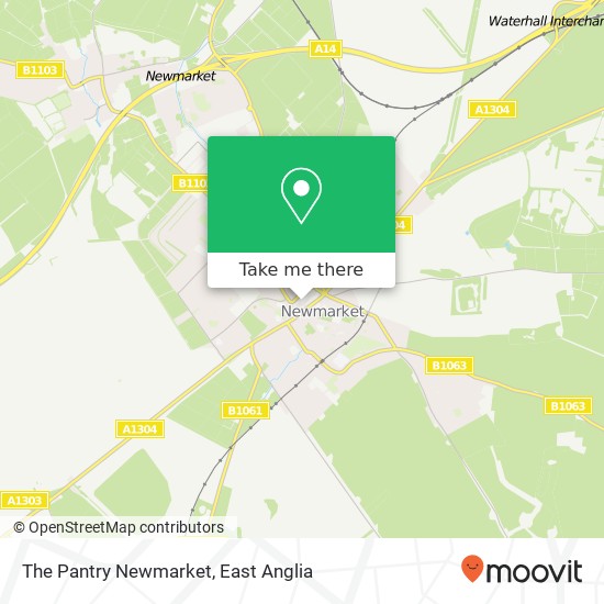 The Pantry Newmarket map