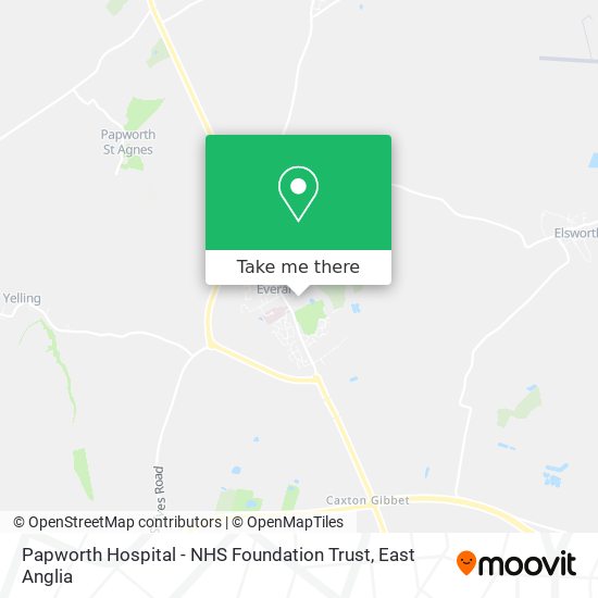 Papworth Hospital - NHS Foundation Trust map