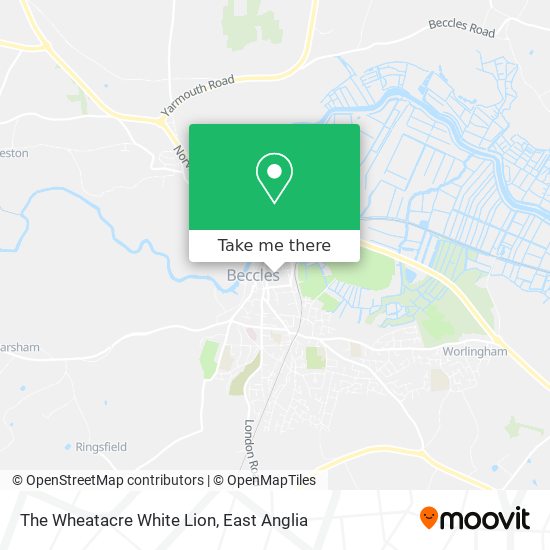 The Wheatacre White Lion map